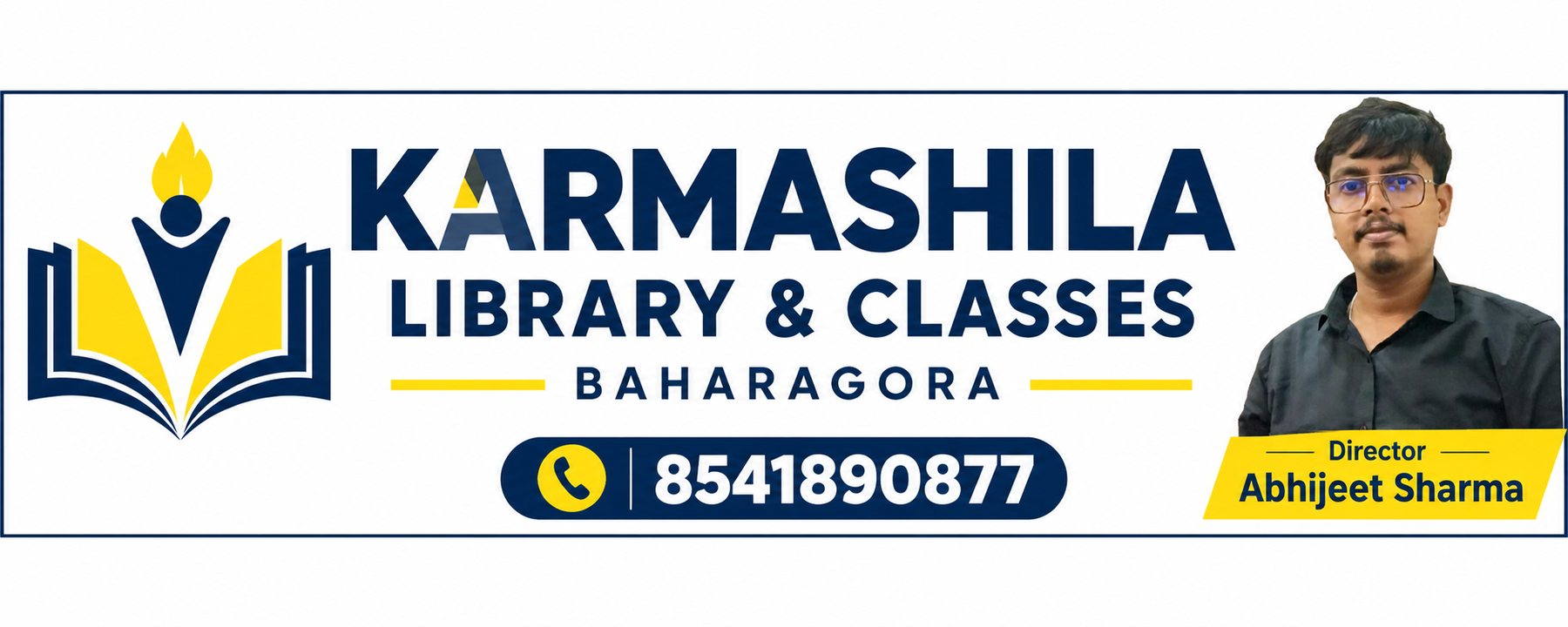 Karmashila Library & Classes, Baharagora — Director Abhijeet Sharma